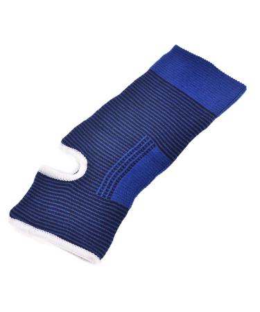 Ruilogod Black Blue White Bar Striped Stretchy Sport Ankle Support S
