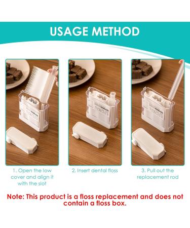 160 Disposable Dental Floss Sticks - Portable Tooth Silk for Travel & Hotel Use - Replacement Pack - Buy Online on GoSupps.com