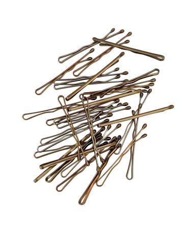 Hair-Minded Dark Gold Mini Bobby Pins (50 pcs) - 3.4cm Short Hair Clips for Blonde Hair with Storage Box - Buy Online on GoSupps.com