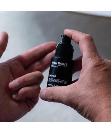 War Paint Men's Skin Smoothing Face Primer - Vegan & Cruelty-Free - Natural Matte Finish - 30ml - Buy Online on GoSupps.com