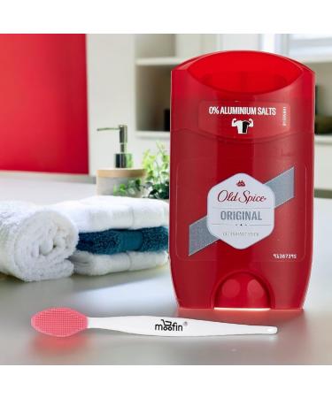 Original Deodorant Stick for Men - 50ml | Long-Lasting Antiperspirant with Nose Cleaning Brush | Smooth Application | Pack of 4 - International Shipping Available - Buy Online on GoSupps.com