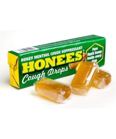 Honees Menthol Cough Drops 24ct - Soothing Relief for Cough & Throat | Buy Internationally - Buy Online on GoSupps.com