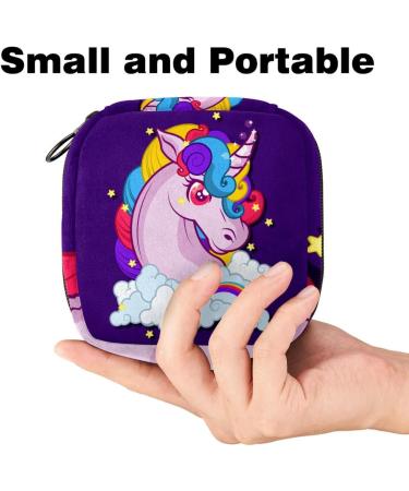 Portable Women's Binding-Storage Bags for Menstrual Cups & Pads | Cute Unicorn Design | Ideal for Teens & First Period Essentials - Buy Online on GoSupps.com