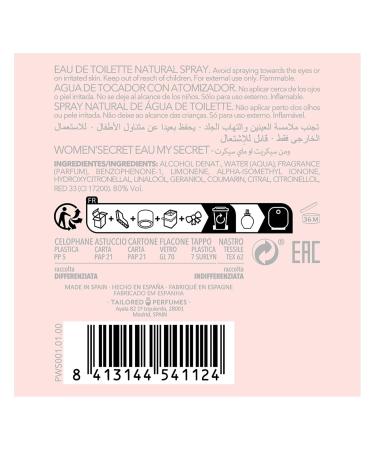 WOMEN SECRET Eau My Edt Spray For Women 3.4 Fluid Ounce - Buy Online on GoSupps.com