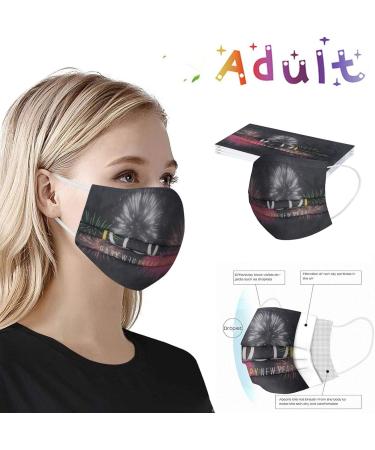 ZQP BEUU 10PCS Adult Outdoor Gear 2021 Happy New Year Disposable 3-Ply Disposable Face Mack Face Covering Bandana for Outdoor - Buy Online on GoSupps.com