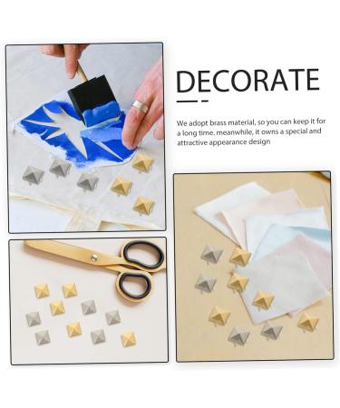 VILLFUL 80pcs Claws Studs for Clothing Small Pyramid Studs Multi-Function Clothing Studs Earrings Vintage - Buy Online on GoSupps.com