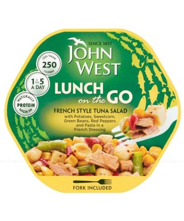 John West Lunch On The Go Tasty Ready to Eat Fish Tuna Salad - Pack of 6 x 220g - Buy Online on GoSupps.com