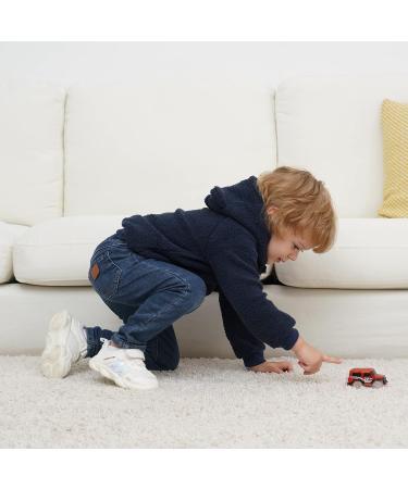 Cartoon Fleece Hooded Jacket for Newborn Infants - Navy Blue, 12-18 Months - Buy Online on GoSupps.com