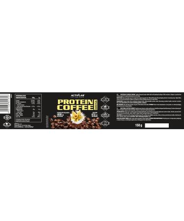 Buy ActivLab Protein Coffee Drink 150g - Instant Vanilla Coffee with Hydrolyzed Collagen | 30 Servings 1000mg Collagen 67.5mg Caffeine | Perfect for International Shipping - Buy Online on GoSupps.com