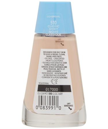 CoverGirl Clean Oil Control Liquid Makeup Classic Ivory 1.0oz (Pack of 2) - Buy Online on GoSupps.com