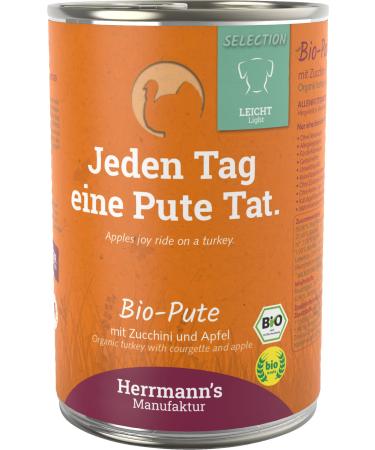 Herrmanns Organic Turkey with Zucchini and Apple Pack of 12 (12 x 400 g)