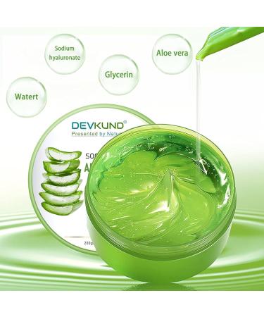 Aloe Vera Gel | With Pure Aloe Vera | Gel for Face Hair Skin Moisturizer | Hydrates and Soothes | With Vitamin E and No Paraben | 400G - Buy Online on GoSupps.com