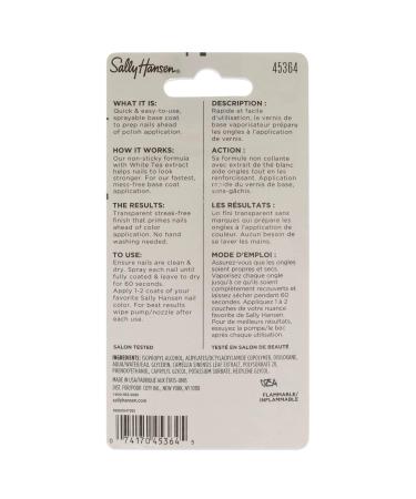 Sally Hansen No More Stains Base Coat 0.37 Fl Oz - Nail Treatment (1 Pack) - Buy Online on GoSupps.com