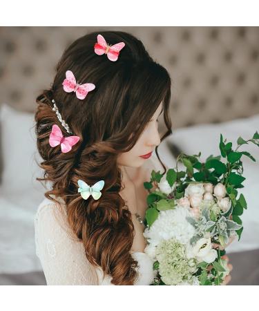 Geosar 20-Piece Colorful Butterfly Hair Clips for Kids & Women | Glitter Hair Accessories for Carnival - Buy Online on GoSupps.com