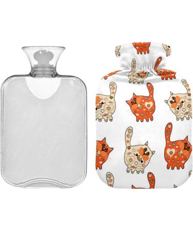 Hot Water Bottles with Cute Cat Covers - 2L Pain Relief & Warmth for Sports Injuries - Buy Online on GoSupps.com