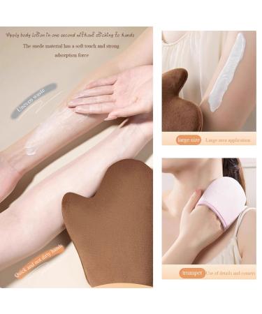 2-Piece Tanning Mitt Set | Self Tanner Applicators for Back & Face | Effortless Self-Tan Gloves - Buy Online on GoSupps.com