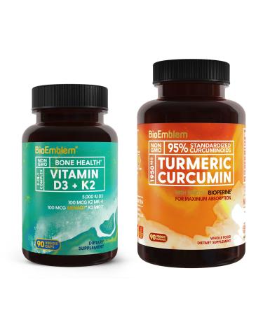 BioEmblem Turmeric Curcumin Vitamin D3 K2