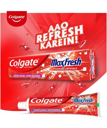Colgate MaxFresh Anticavity Toothpaste Gel Spicy Fresh - 600gm(21.1 Ounce) - Buy Online on GoSupps.com