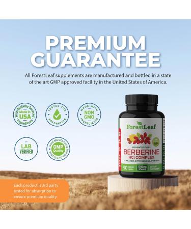 Ultra High Potency Berberine Supplement 1300mg with Ceylon Cinnamon Bitter Melon & Gymnema - Weight Management | 90 Veggie Caps - International Shipping Available - Buy Online on GoSupps.com