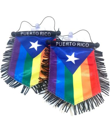 Puerto Rico LGBT Car Flag - Show Your Pride on the Go! - Buy Online on GoSupps.com