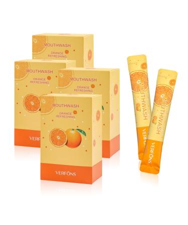 Mini mund water portable travel sizes mouthwash 0.35fl.oz individually packaged for refreshment of the breath easy to wear a must for work travel dating (orange 80 pieces) - Buy Online on GoSupps.com