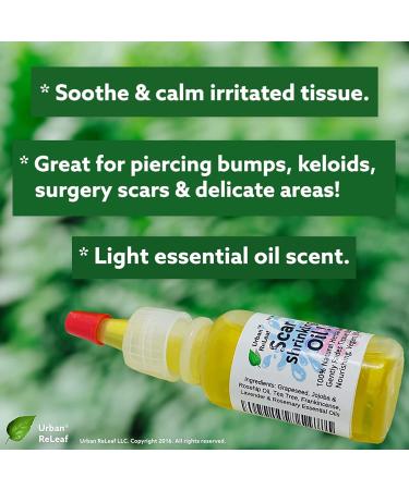 Urban ReLeaf Scar Shrinking Oil - Vegan & Natural Remedy for Keloids, Bumps, and Raised Scars - Buy Online on GoSupps.com