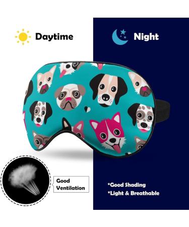 Pet Dog Face Sleep Mask - Adjustable Blindfold for Sleeping, Blocking Light - Men's and Women's Night Travel Eye Cover - Buy Online on GoSupps.com