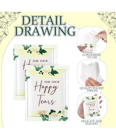 80 Pcs Wedding Tissues Packs for Guests - Bulk Individual Facial Tissues for Happy Tears - Perfect Welcome Bag Stuffers for Bride and Groom - Buy Online on GoSupps.com