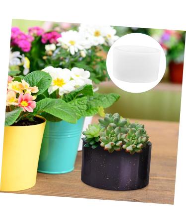 Operitacx 2 Pcs Silicone Mold Candle Molds Crystal Pen Holder Mold Makeup Tray Flower Pot Mold Flowerpot Plant Whitex2pcs 12.3X12.3cmx2pcs - Buy Online on GoSupps.com
