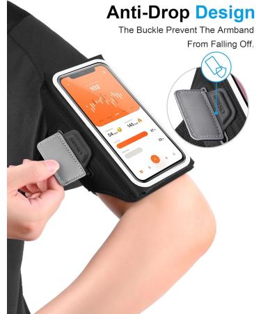 Waterproof Cell Phone Bag for Jogging | Adjustable Arm Strap for iPhone 15/14/13/12/11 Pro Max & Galaxy S23 Ultra - Black-B - Buy Online on GoSupps.com