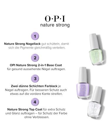 Opi Nature Strong Vegan Nail Polish - Natural Ingredients Bright Colors 7-Day Wear Sustainable Packaging - Buy Online on GoSupps.com