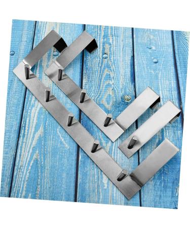 Holibanna 3pcs Stainless Towel Over The Door Bag Creative Organizer for Coat Steel Medium Hanger Rack Hook 21.3*12.4cmx3pcs As Shownx3pcs - Buy Online on GoSupps.com
