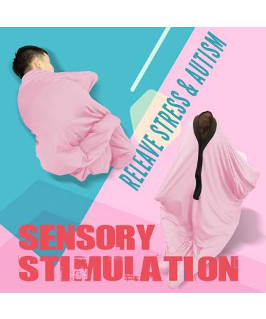 SZSMART Sensory Body Sock for Adult 65"x29" Full-Body Wrap Stretchy Body Sox to Relieve Stress for Adult with Autism Anxiet (Pink XL/163-191cm) XL/163-191cm Pink - Buy Online on GoSupps.com