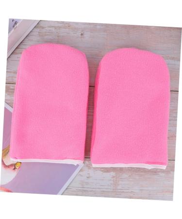 Ipetboom Hand Treatment Mitts 2 Pairs Insulated Gloves Bath Treatment Mitt Paraffin Wax Gloves Insulation Cover Hand Pink Hand Spa Cover - Buy Online on GoSupps.com