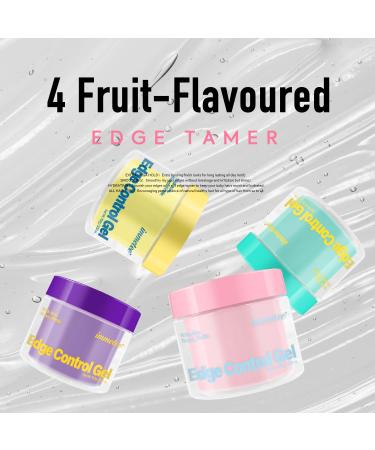 Immetee Edge Control Gel with Brush - Flyaway Tamer & Afro Hair Styling Gel (100g Green-Avocado) - International Shipping Available - Buy Online on GoSupps.com
