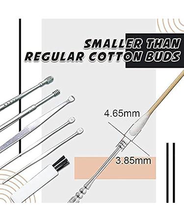Spring Ear Wax Cleaner Tool Set - 6pcs Earwax Removal Kit with Storage Box & Brush - Buy Online on GoSupps.com