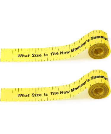2 Rolls 2in x 150ft Baby Shower Measuring Tape Tummy Measure Belly Game for Baby Shower Party Supplies