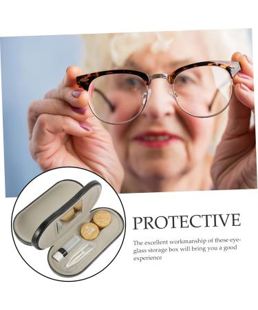 Lalafina Dual-Purpose Glasses Case - Travel Size Multifunctional Holder for Glasses & Contact Lenses | Double-Sided Design | Ideal for On-the-Go Use - Buy Online on GoSupps.com