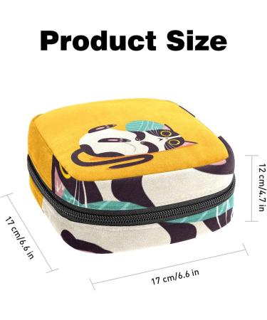 Womens Bonds Storage Pockets Stillpad Keeper - Portable Cartoon Cat Period Kit Bag for Girls - Buy Online on GoSupps.com