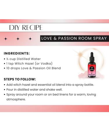 Earth N Pure Essential Oil Blend for Love & Passion | 15 ml | 100% Pure Therapeutic Grade Blend | For Romance Positivity Relaxation Diffuser Bath & Massage Geranium Jasmine Sandalwood & Lavender 0.53 Fl Oz (Pack of 1) - Buy Online on GoSupps.com