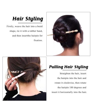 12 Pcs Acetate Hair Sticks Chinese Hair Pins Chopsticks Vintage Leopard Print Tortoise Shell Hairpins with Storage Bag - Buy Online on GoSupps.com