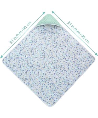 Winter Baby Swaddle Blanket for Boys & Girls - Soft & Thick Infant Wrap for Newborns - Blue Whale Geometric Leaves Design - 0-3 Months - Buy Online on GoSupps.com