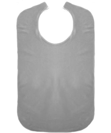 Cre9tive Waterproof Bib for Adults - Grey Eating Apron for Seniors | Shop Internationally - Buy Online on GoSupps.com