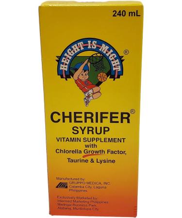 Cherifer 2 Syrup with Chlorella Growth Factor, Taurine & Lysine - 240ml - Buy Online on GoSupps.com