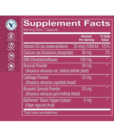 Vitamin Shoppe DIM 100MG with Bioperine | Supports Women s Estrogen Metabolism | 60 Capsules - Shop Internationally - Buy Online on GoSupps.com