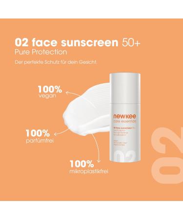 Newkee Face Sunscreen SPF 50+ | Instant Protection Vegan Formula - 30 ml | Best International Shipping - Buy Online on GoSupps.com