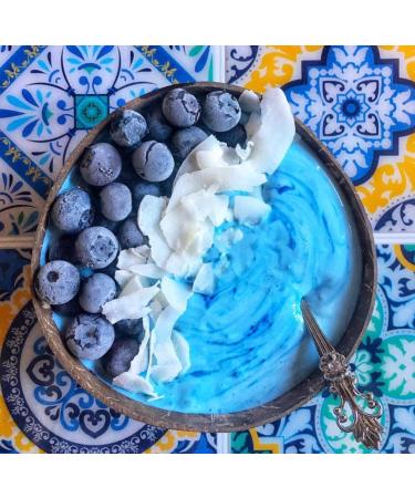 POPJOY 100% Blue Spirulina Powder - Vibrant Superfoods | Pure and Natural - Buy Online on GoSupps.com