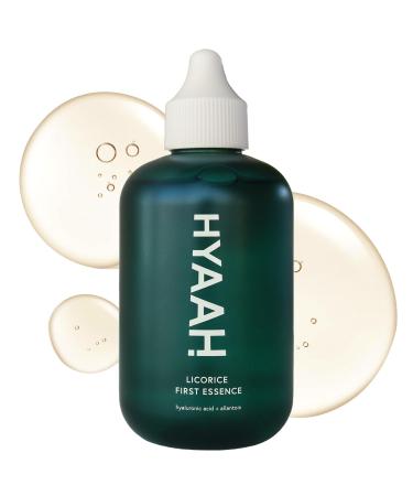 HYAAH Licorice First Essence - Korean Hydrating Toner - Licorice Extract Hyaluronic Acid and Allantoin - Soothing for Sensitive Skin - Alcohol Free for Sensitive Skin 6.76 fl.oz