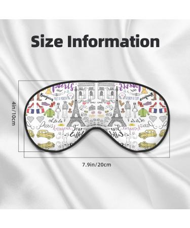 FoRes Eiffel Tower Eye Mask Adjustable Light Blocking Sleep Mask for Deep Rest Unisex Paris-Inspired Design - Buy Online on GoSupps.com