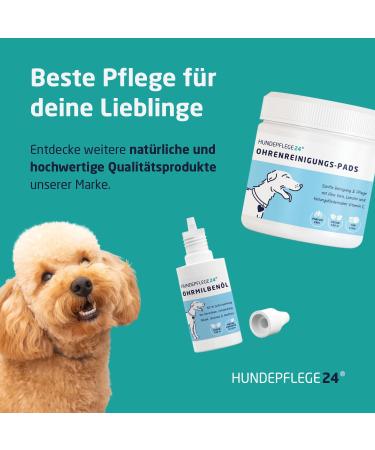 Dog Care24 Ears Cleaner Finger Pads - 50 Gentle & Effective Ear Care Pads for Dogs Cats & Small Animals - Buy Online on GoSupps.com